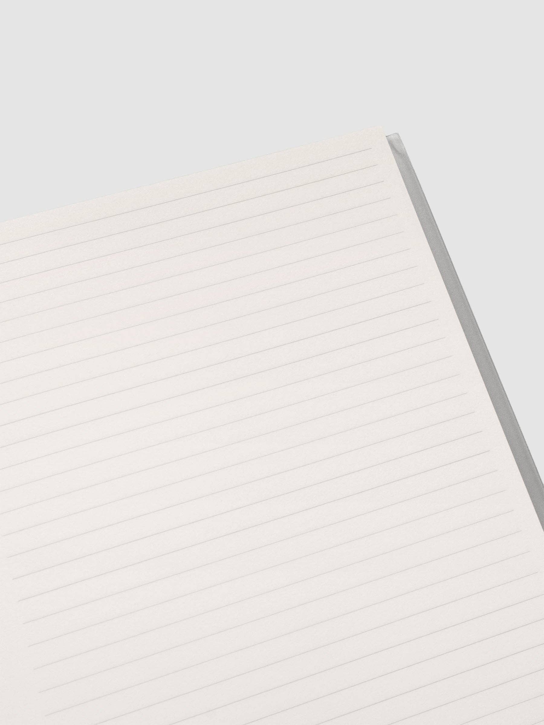 Cloth & Paper - Perfect Bound Notebook | A5: Lined | Ash