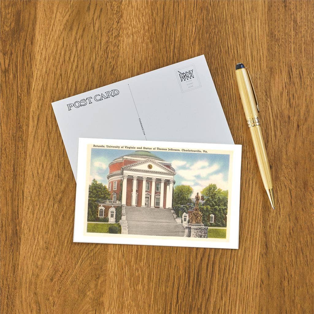 Found Image Press - Postcard Rotunda, University of Virginia