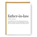 Footnotes - Father-in-Law Definition - Father's Day Card