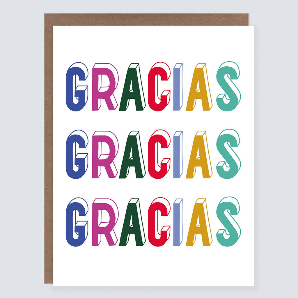 Morgan Swank Studio - Tres Gracias | Spanish Thank You Card
