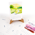Grabie - 12-Month Watercolor Calendar Set For 2026