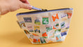 Pippi Post, National Parks Stamps Canvas Pouch
