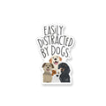 Apartment 2 Cards - Distracted by Dogs Vinyl Sticker