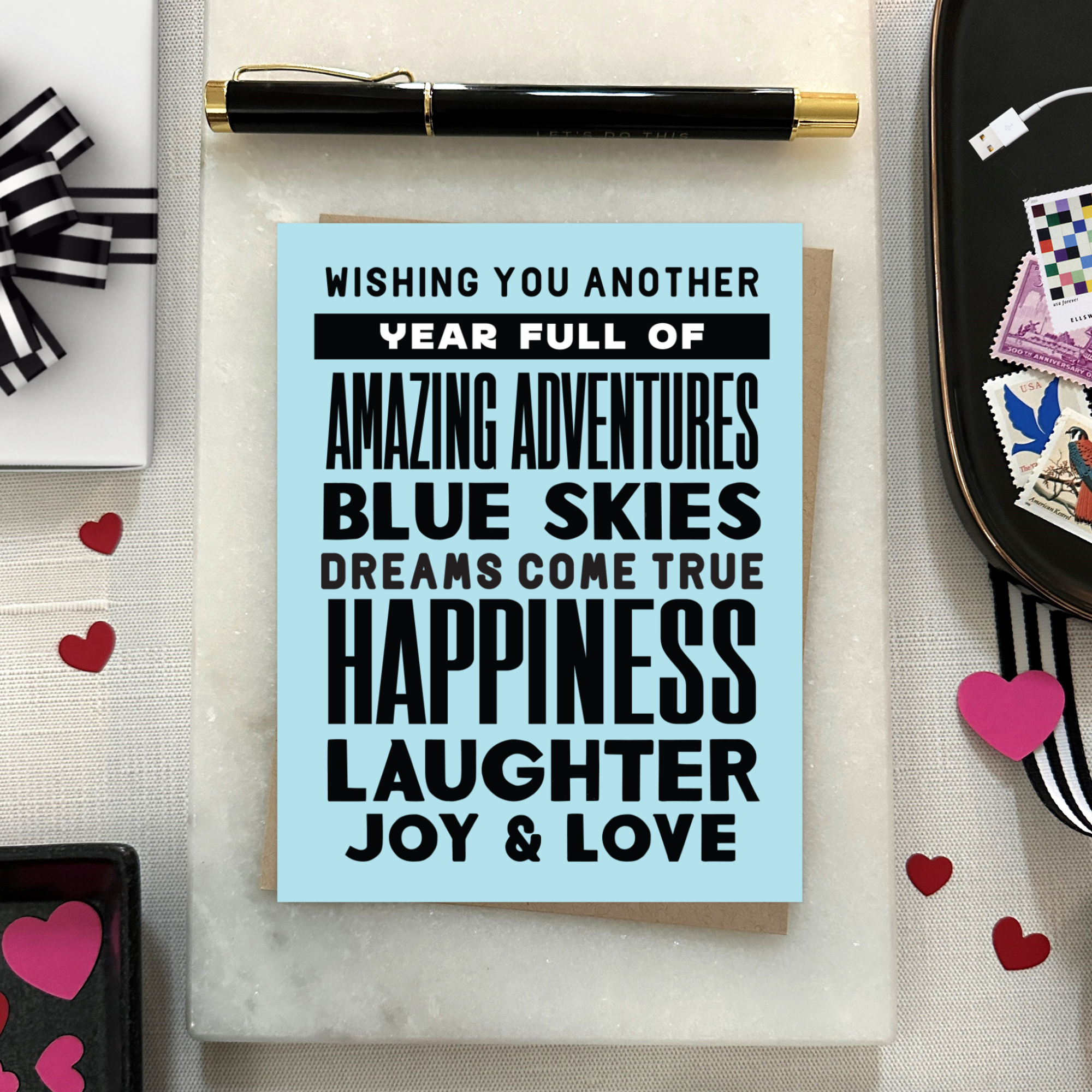 Barone and Co. - Another Year Stacked Birthday Card