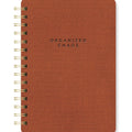 Studio Oh! Organized Chaos Cinnamon Brown Spiral Notebook