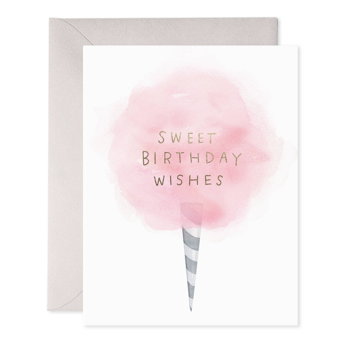E. Frances Paper - Cotton Candy Birthday Greeting Card