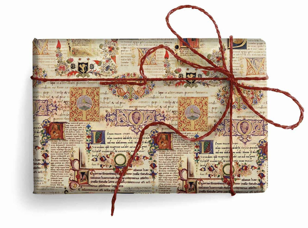 San Lorenzo Design - Florentine  Wrapping Paper, 19.7 x 27.6 in.: Penmanship