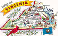 Found Image Press - Postcard VA-455 Greetings from Virginia