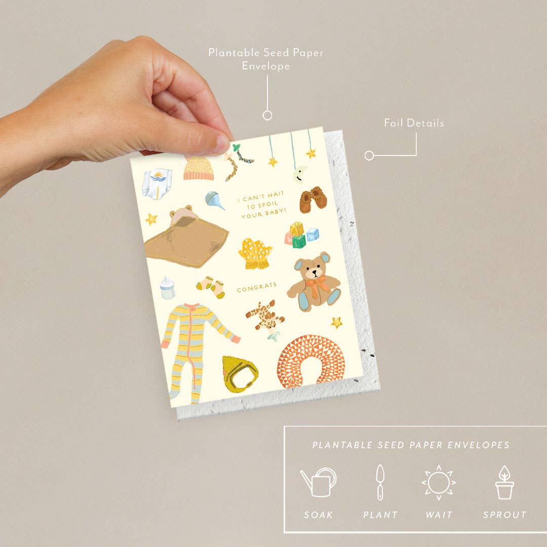 Seedlings - Spoiled Baby - Baby Card