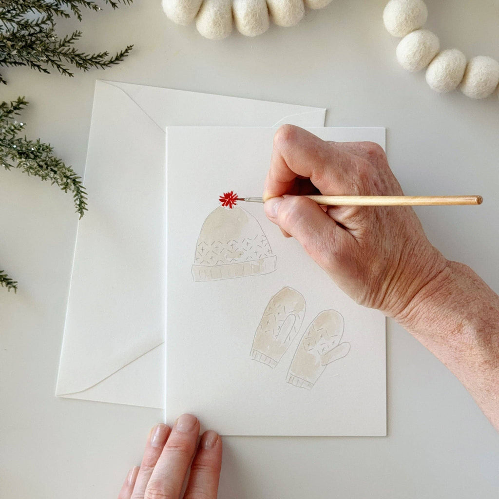 emily lex studio - Warm + cozy paintable notecard