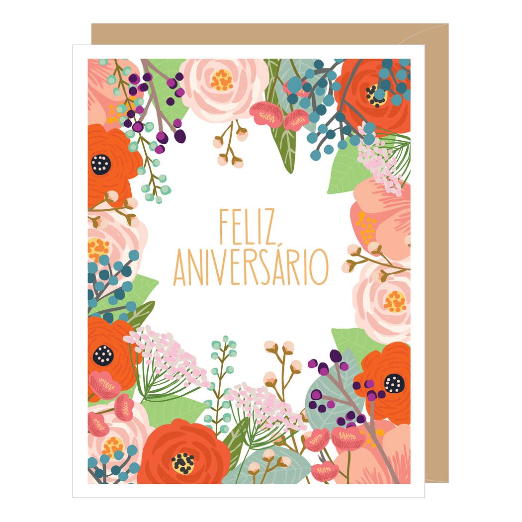 Apartment 2 Cards - SPANISH Floral Anniversary Card