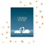 Modern Printed Matter - Written In the Stars Wedding or Engagement Card
