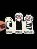 I Will Cut You Creations - Rock paper scissors Vinyl Sticker
