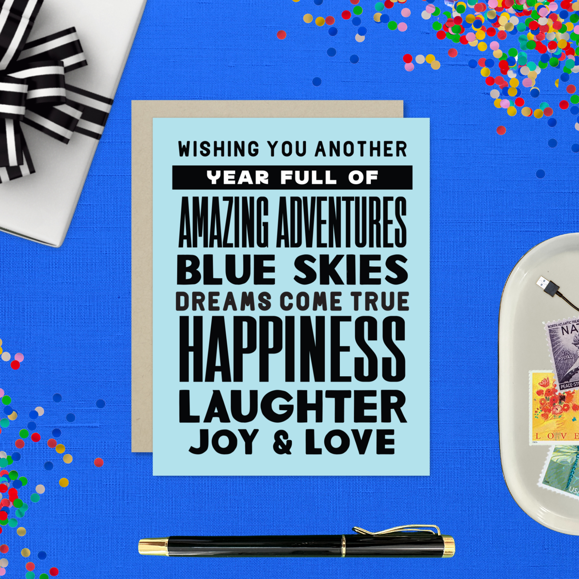 Barone and Co. - Another Year Stacked Birthday Card