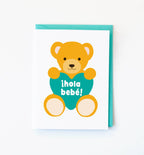 Graphic Anthology Greeting Cards - Teddy Bear Spanish New Baby Greeting Card