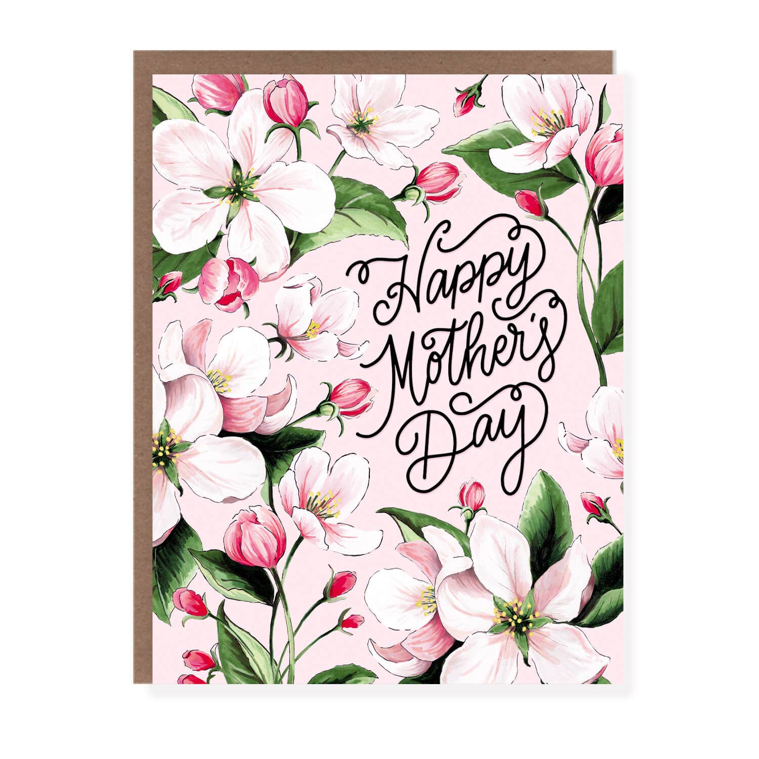 Morgan Swank Studio - Apple Blossom Floral Mother's Day Card