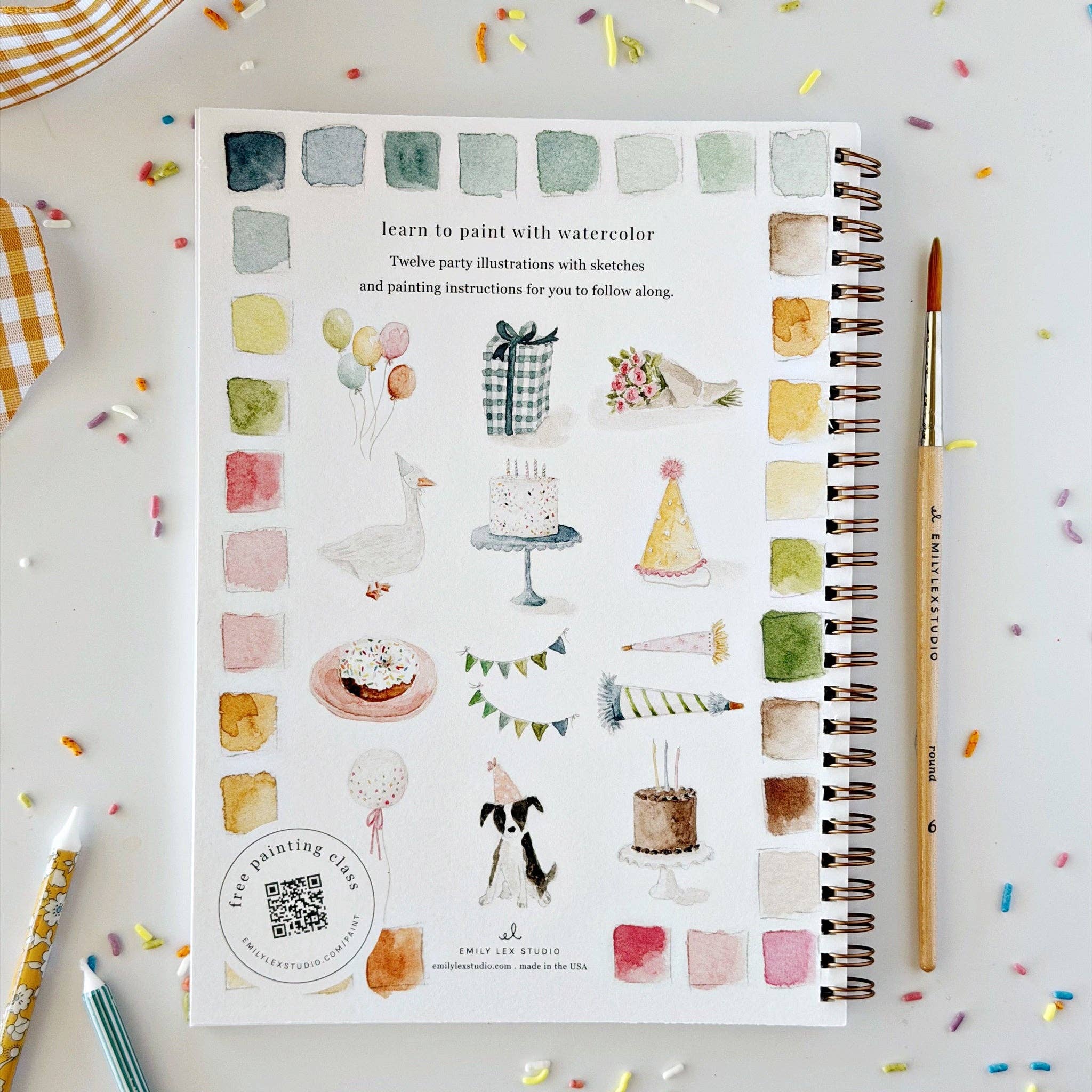 emily lex studio - Celebrate watercolor workbook