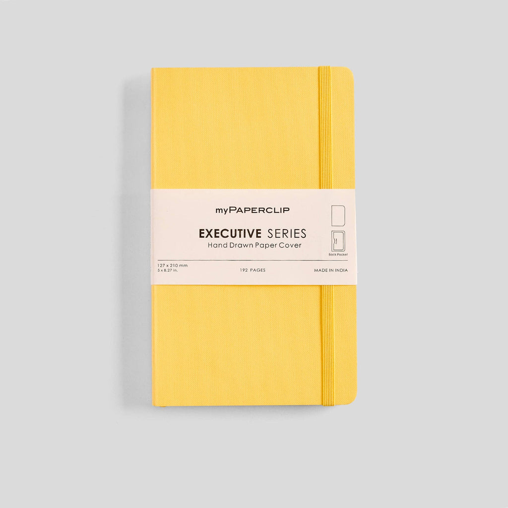 myPAPERCLIP - Executive Series Notebook - M (With Back Pocket): Ruled / Red