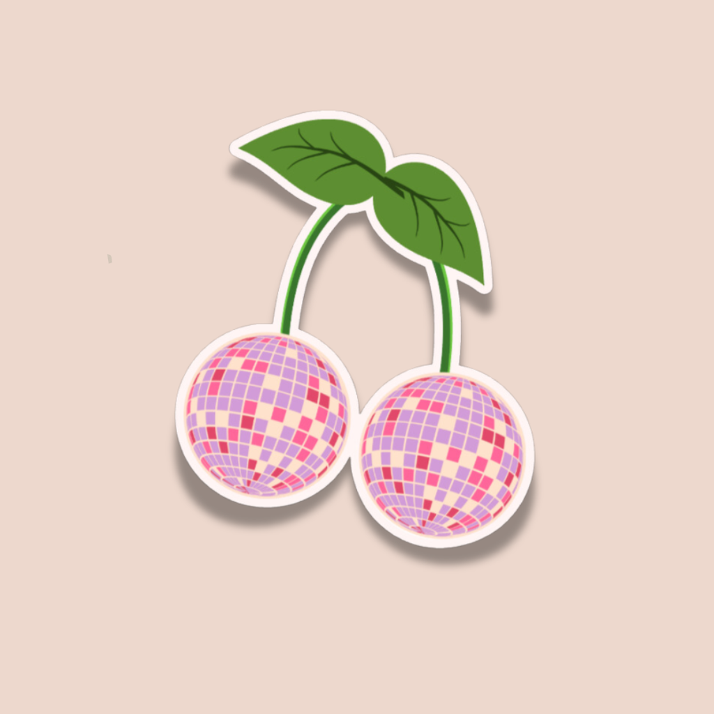 Pretty Pages - Disco Cherries, Sticker