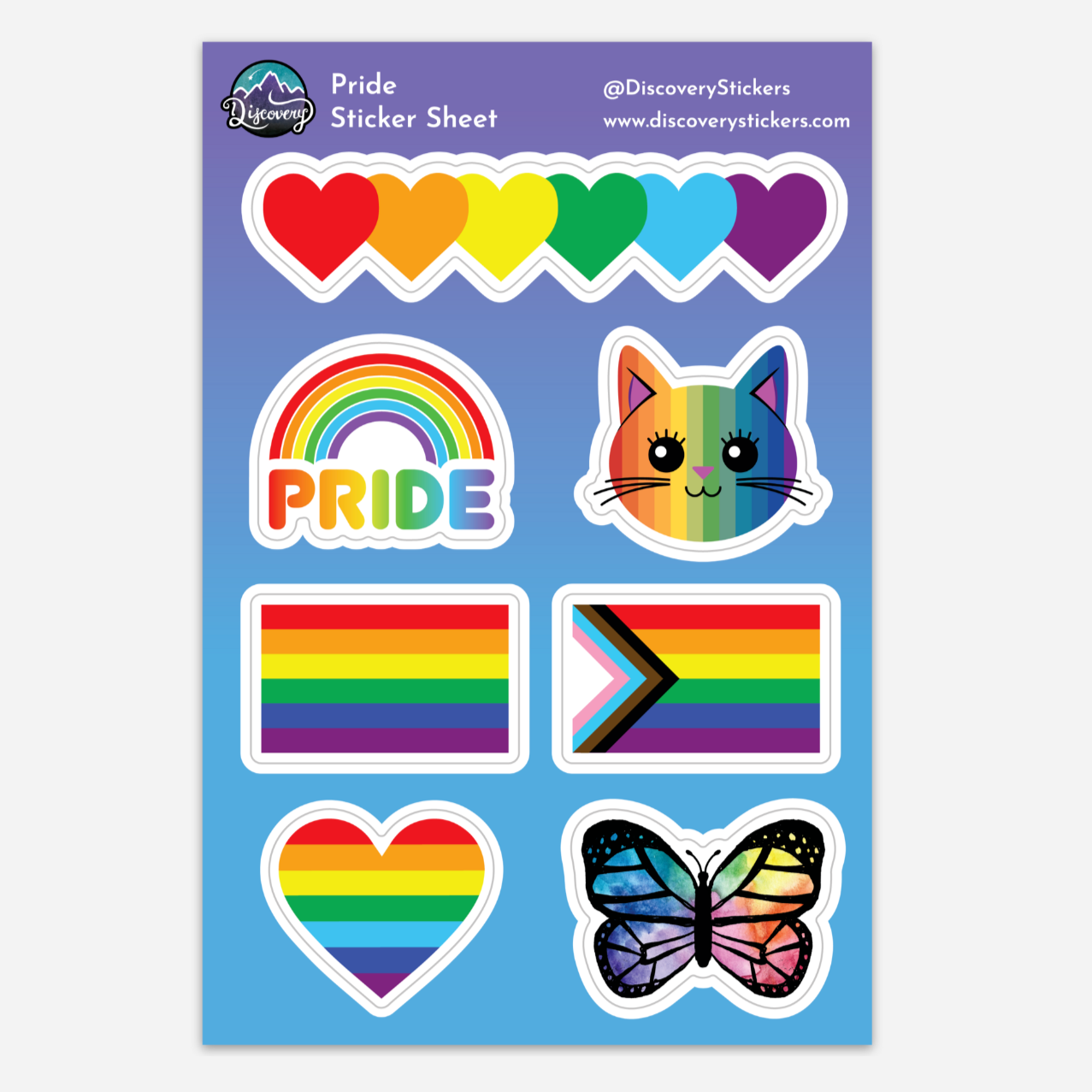 Discovery Stickers - Pride Sticker Sheet
