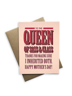 Tiramisu Paperie - Sassy Mother's Day Card -To The Queen