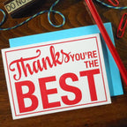a. favorite design - Thanks You're The Best Sign