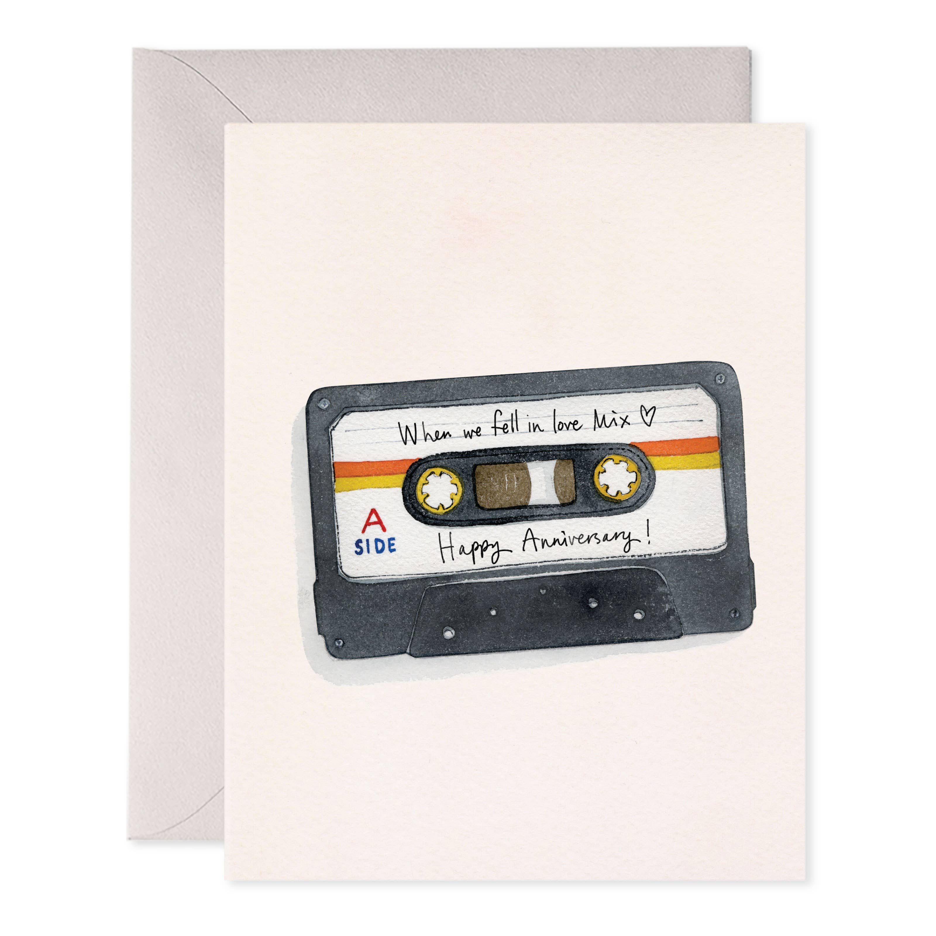E. Frances Paper - Anniversary Mix Tape Greeting Card