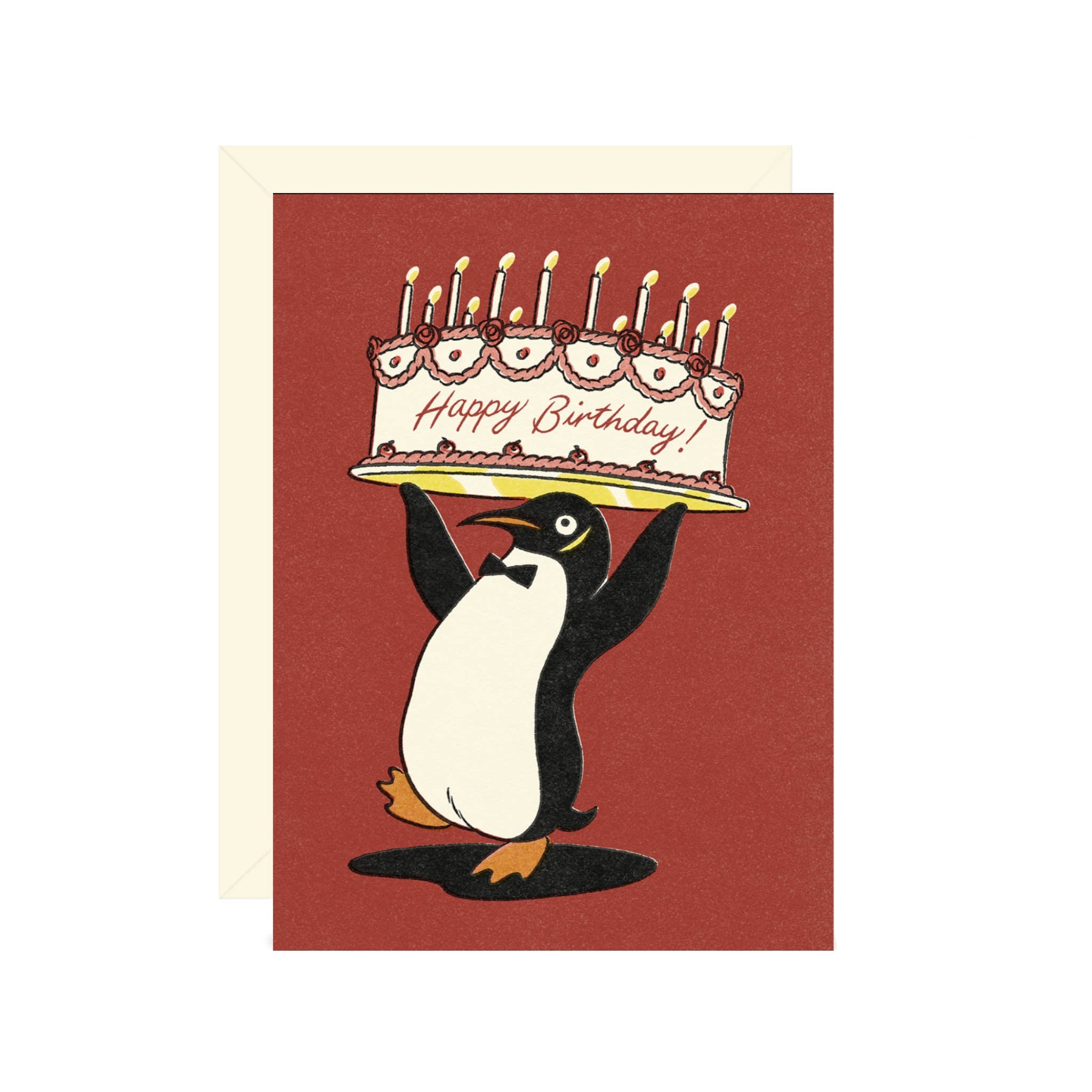 Wallflower Paper & Party - Penguin Birthday Card