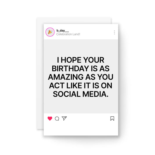 Kaleidadope - Social Media Birthday Card