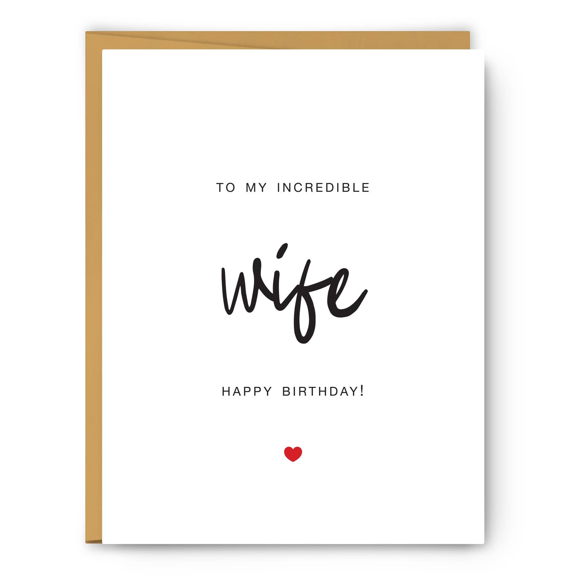 Footnotes - To My Wife - Birthday Card