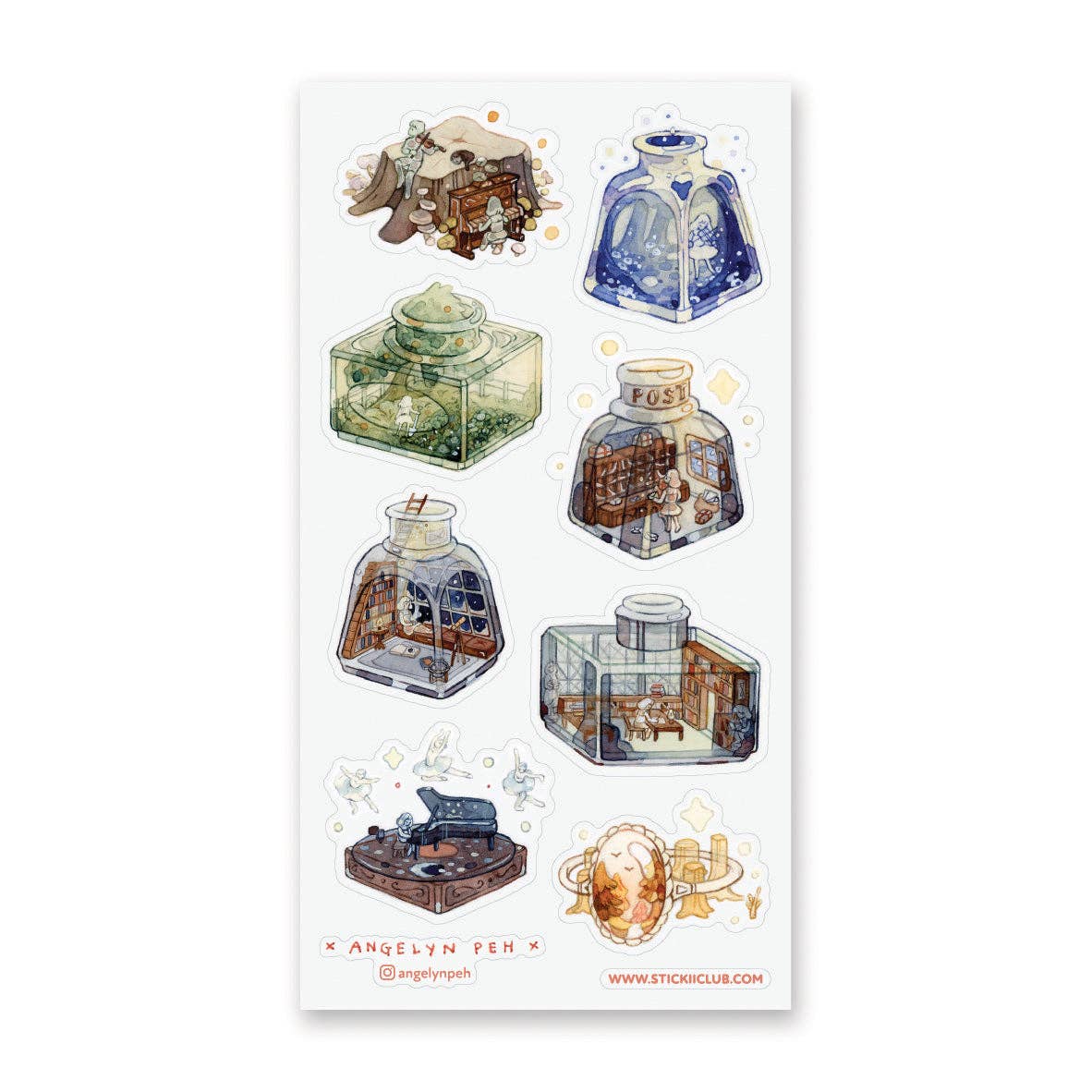STICKII - Ink Bottle Worlds Sticker Sheet