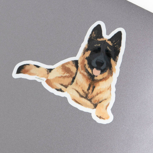 1canoe2 - German Shepherd Decal Sticker