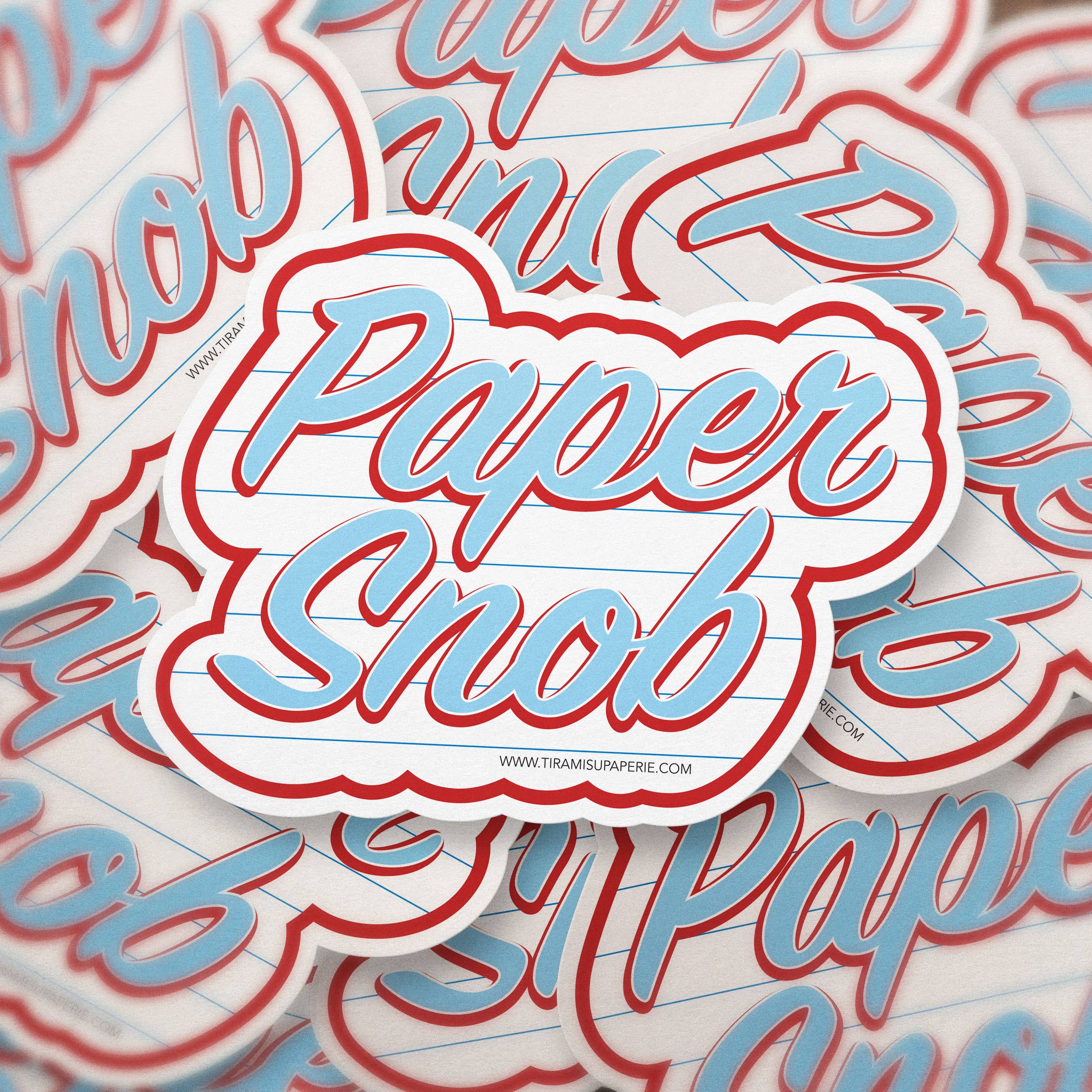 Tiramisu Paperie - Paper Snob, 3" Vinyl Sticker