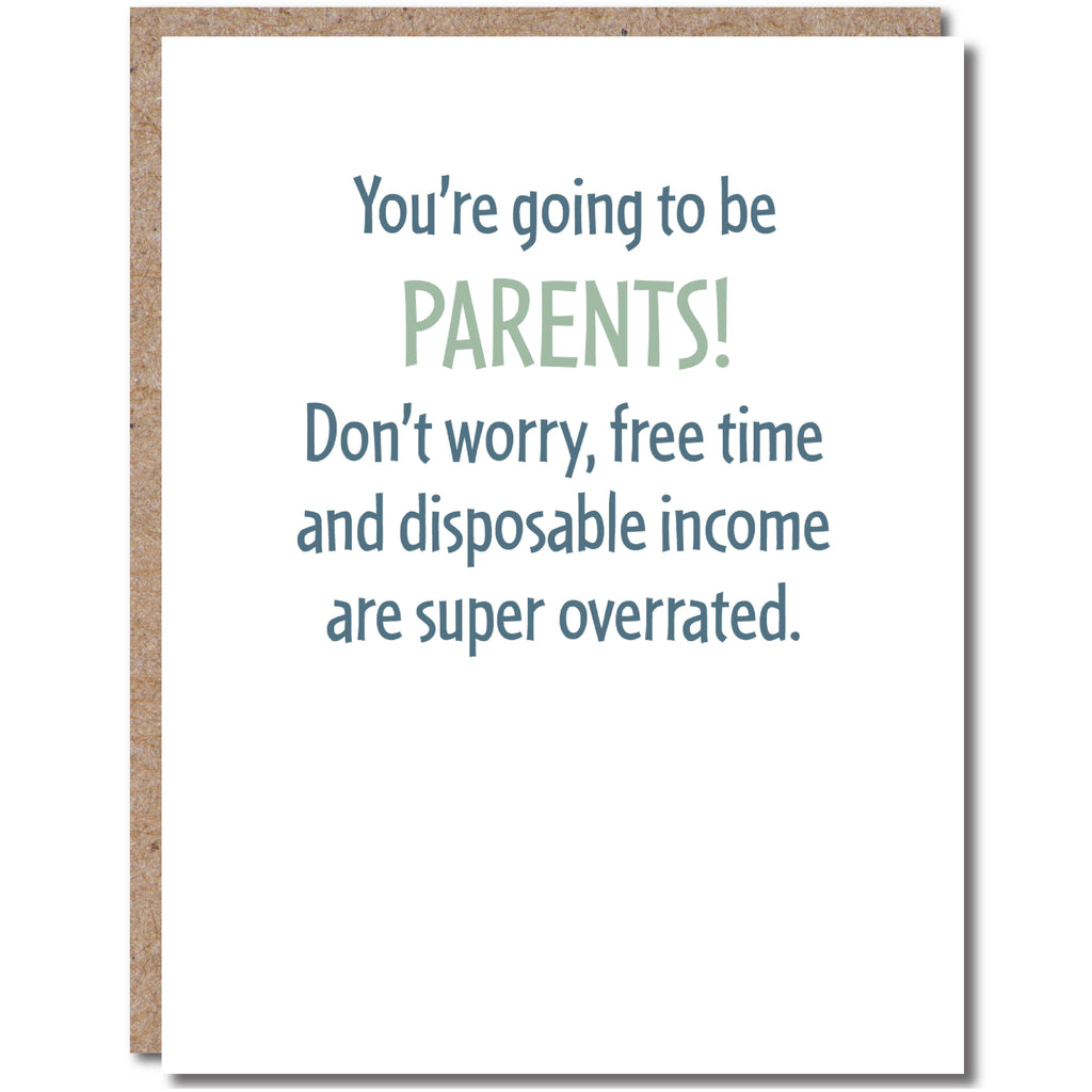 Modern Wit - Congratulations Card, You're Going To Be Parents