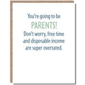 Modern Wit - Congratulations Card, You're Going To Be Parents