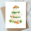 Abigail Jayne Design - Just Married Cake Greeting Card | Wedding Card