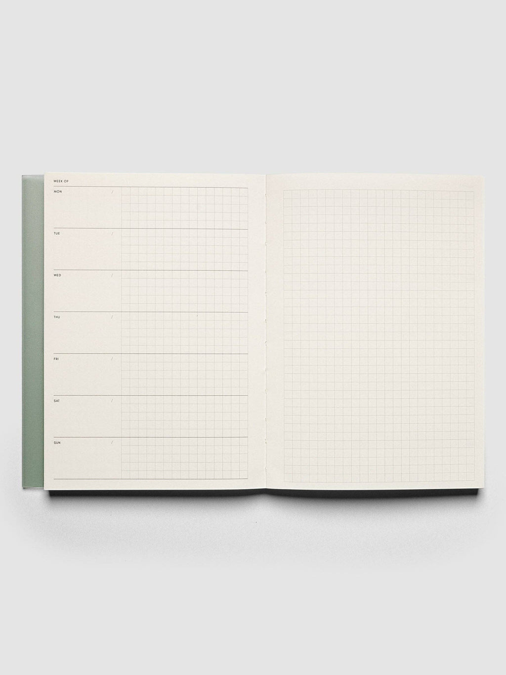 Cloth & Paper - Perfect Bound Notebook | A5: Lined | Ash