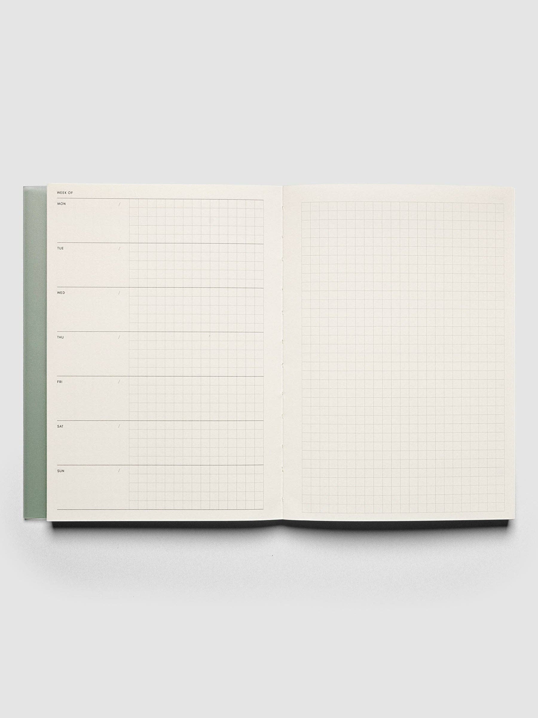 Cloth & Paper - Perfect Bound Notebook | A5: Lined | Ash