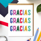Morgan Swank Studio - Tres Gracias | Spanish Thank You Card