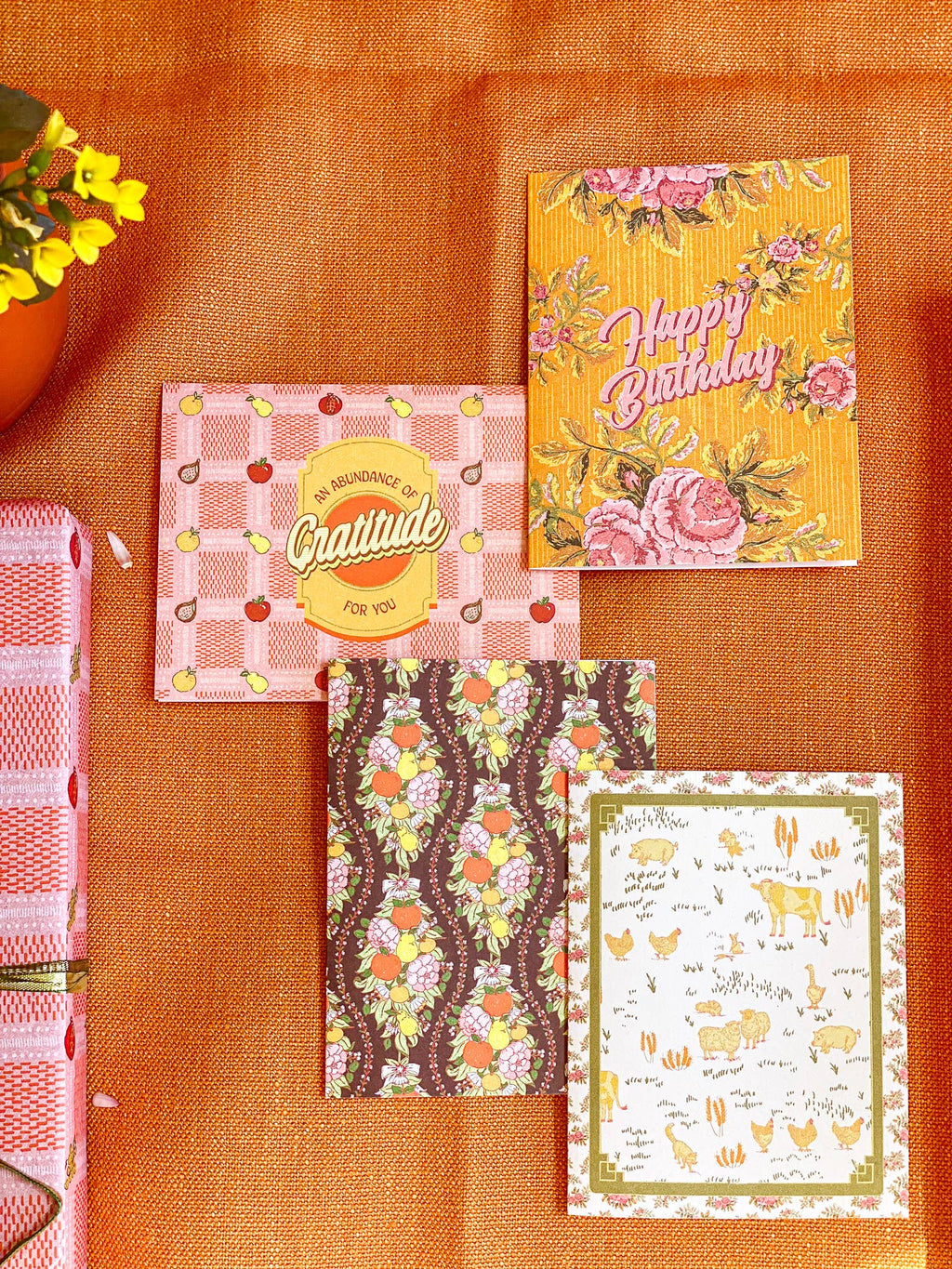 re:mused studio - Orchard Vines A2 Greeting Card
