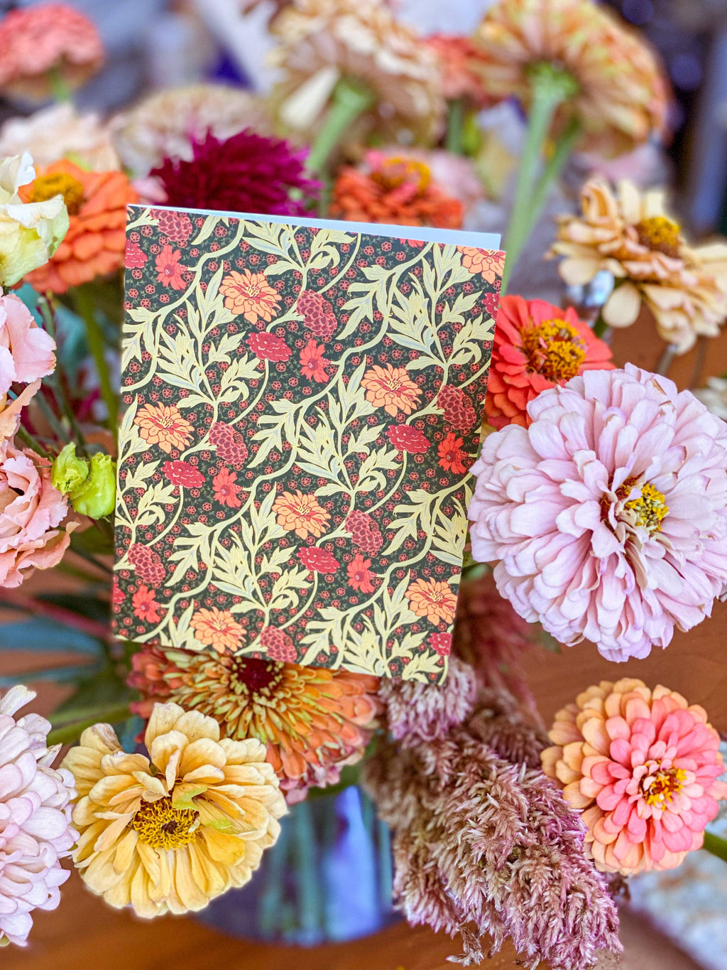re:mused studio - Zinnia A2 Greeting Card