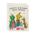 Red Cap Cards - Puppy Party greeting card