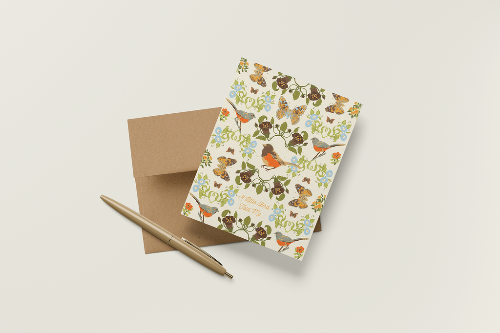 re:mused studio - Belladonna Birds Birthday A2 Greeting Card