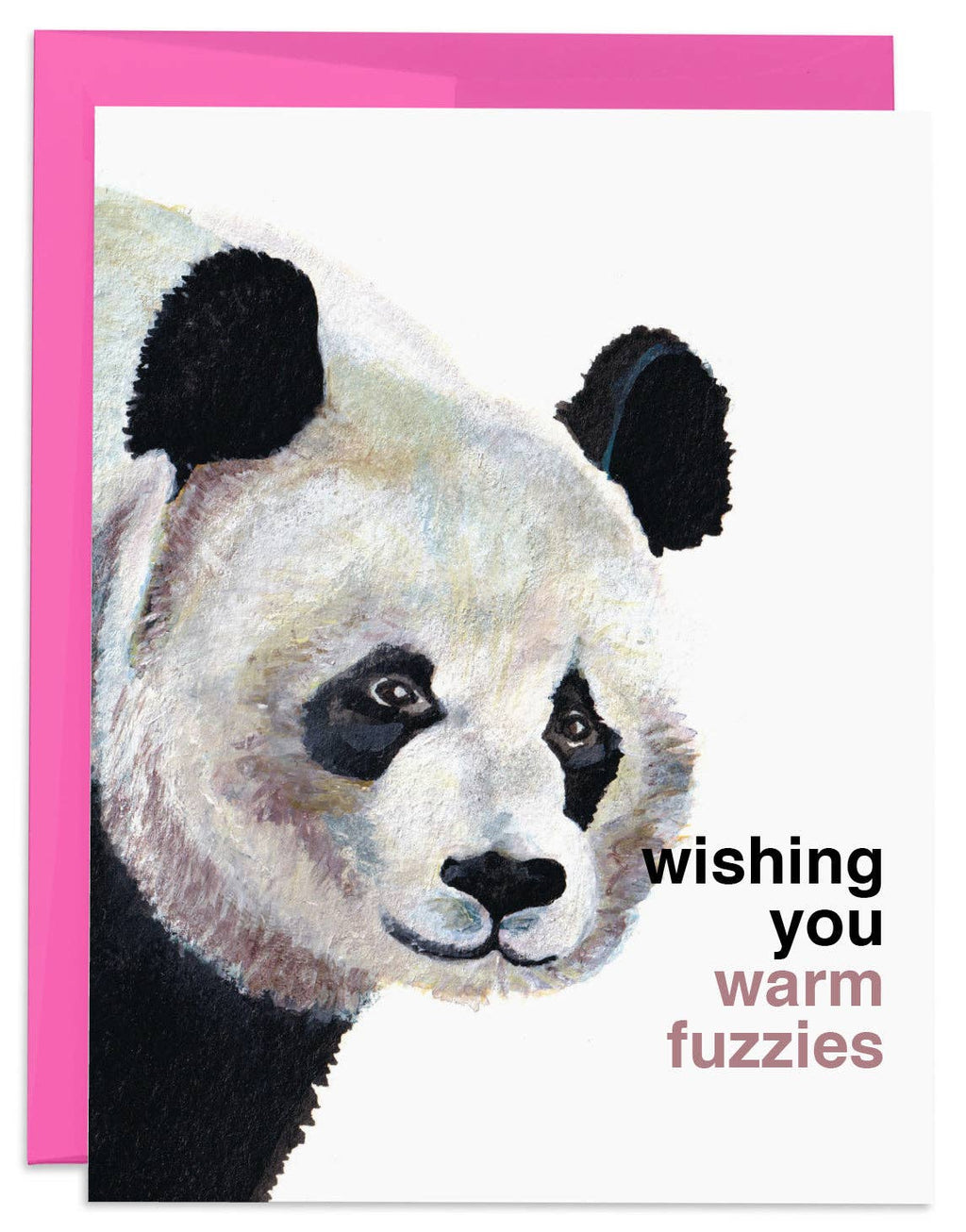 J6R6 - Panda Bear Warm Fuzzies Card