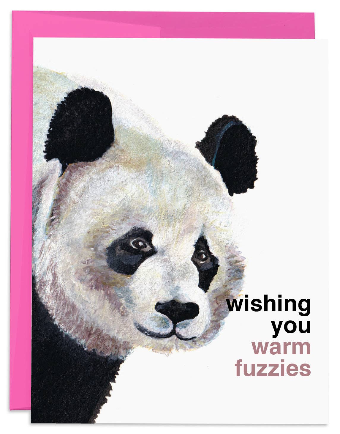 J6R6 - Panda Bear Warm Fuzzies Card
