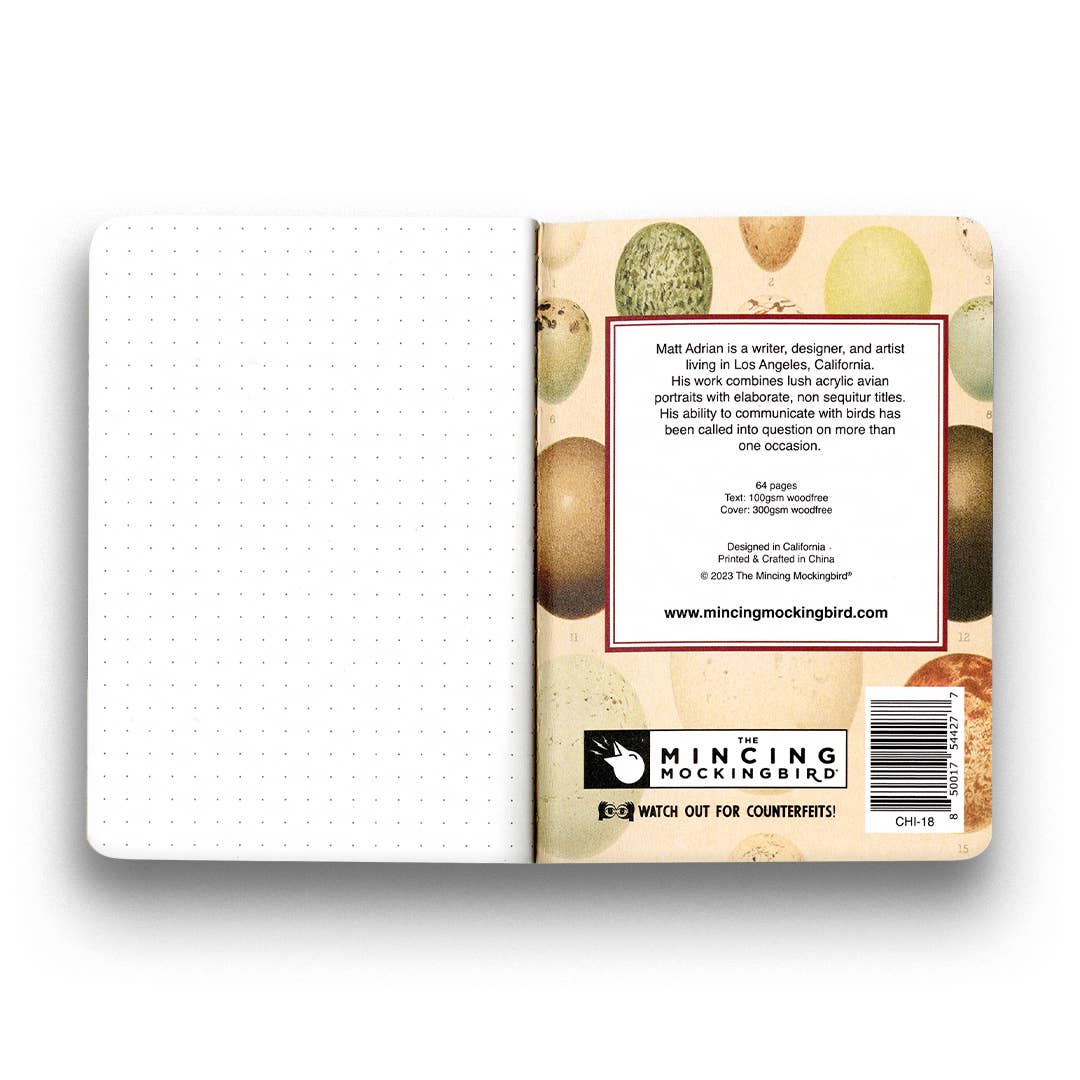 The Mincing Mockingbird - Hummingbird Journal - Small