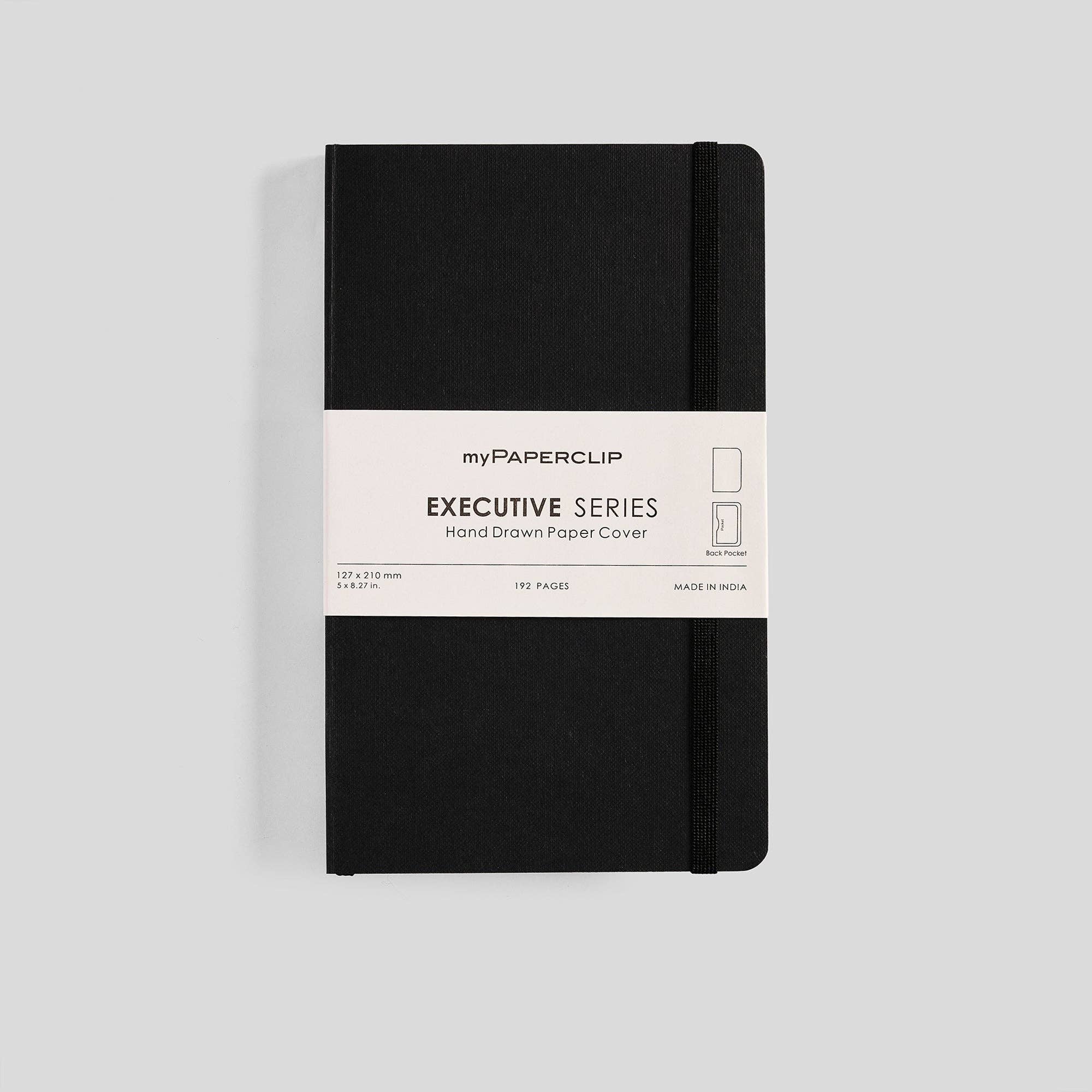 myPAPERCLIP - Executive Series Notebook - M (With Back Pocket): Ruled / Red