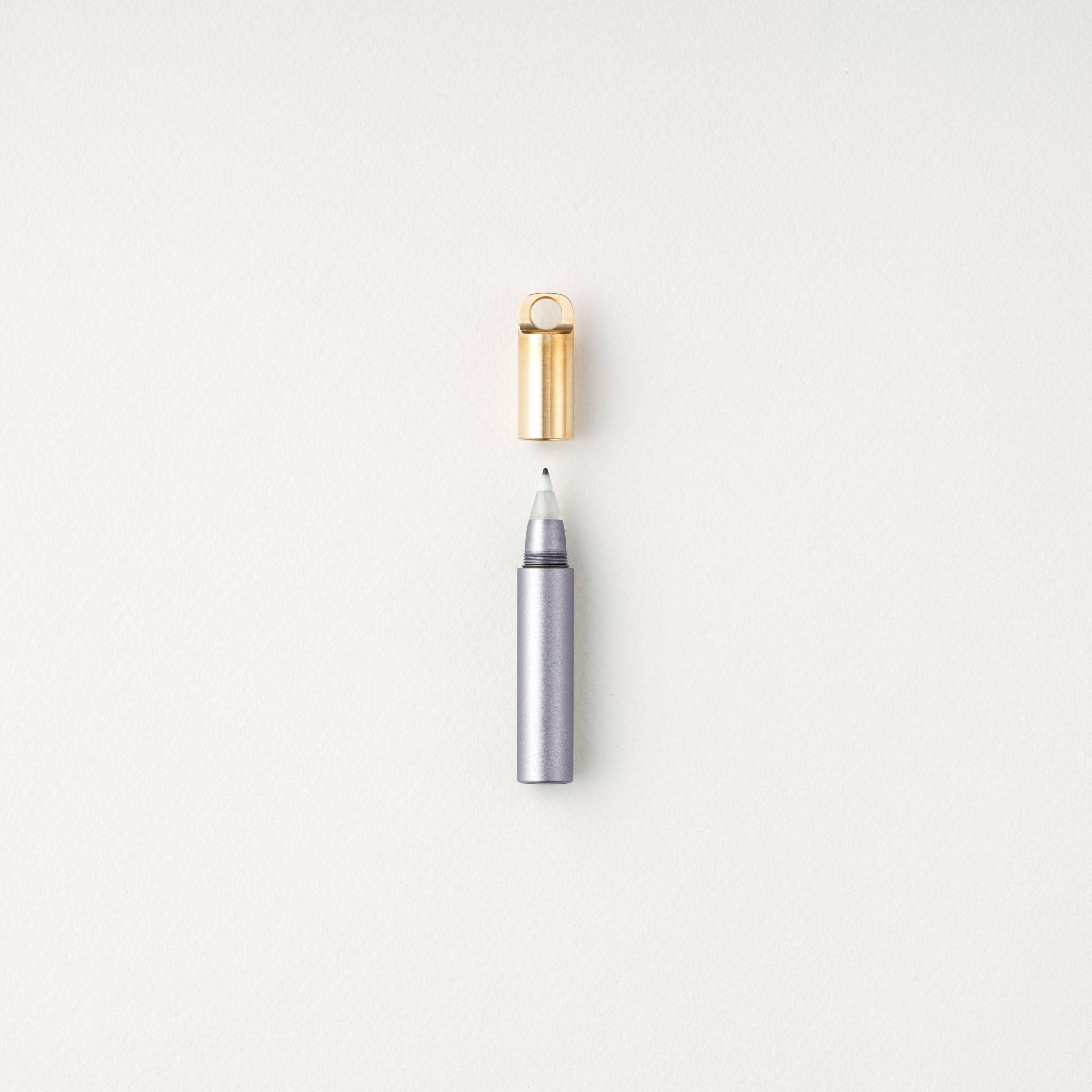 Tom's Studio - The Field Mouse – refillable travel pen: Brass