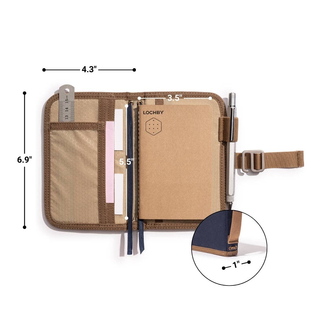 LOCHBY - Mini Field Journal: Brown