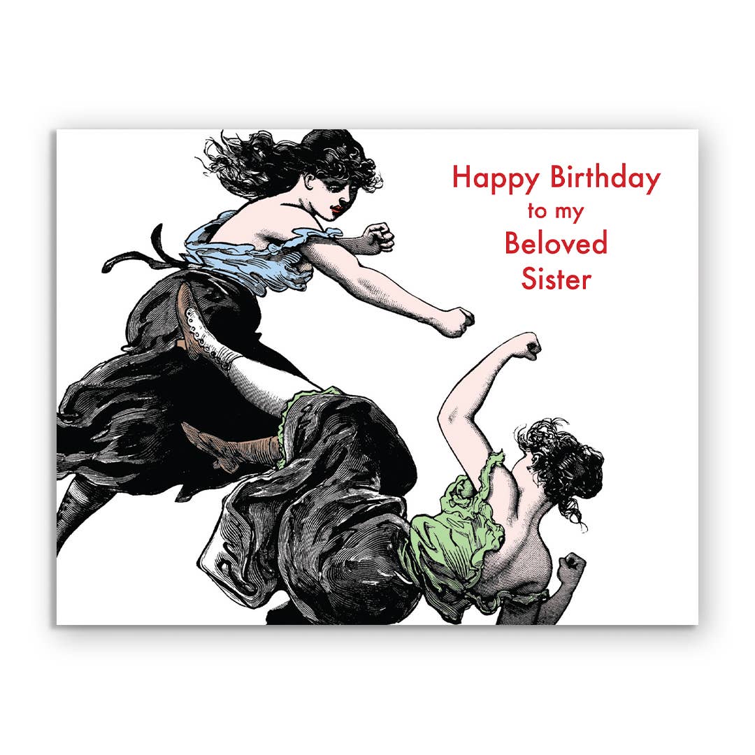 The Mincing Mockingbird - Sister Birthday Greeting Card
